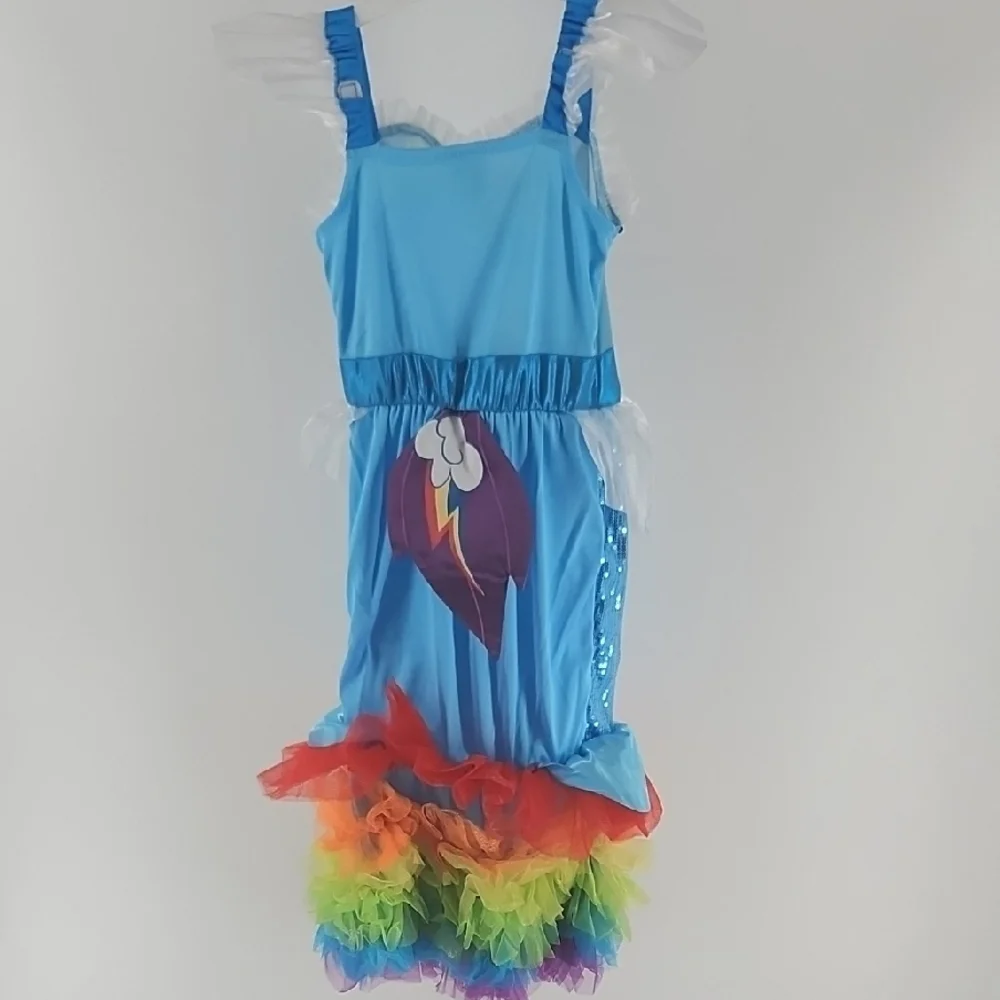 Rainbow Dash Kids Costume - Blue and Rainbow PONY MOVIE 3 Piece